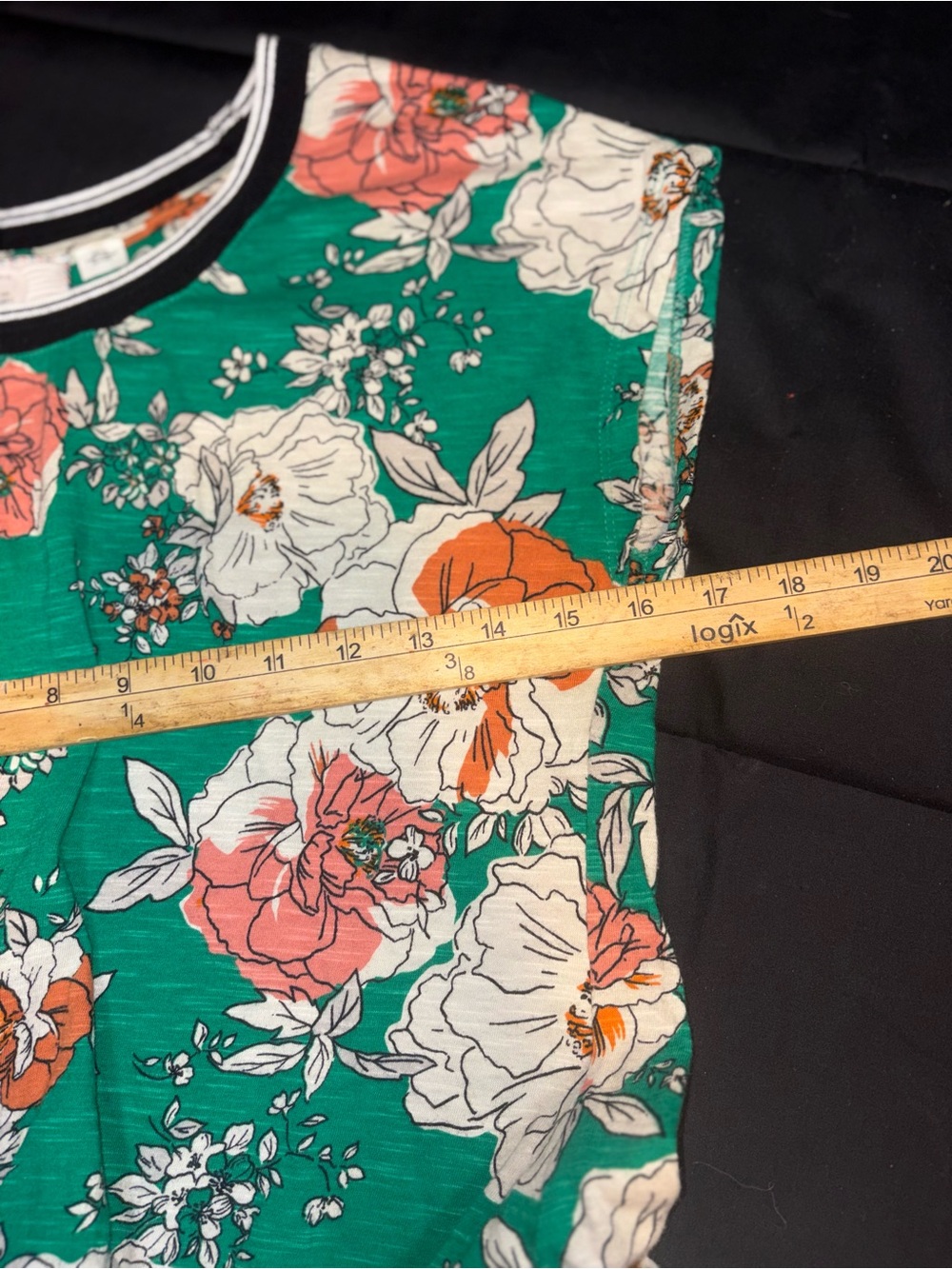 Anthropologie Yardley Green Floral Top small - Picture 9 of 10